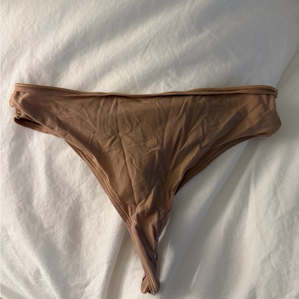 SKIMS Thong Panty in Nude Brown